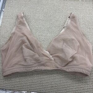 Cosabella Soire Confidence Curvy Bralette Size XL Cinque Beige wireless